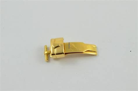 Rolex Leder Armband Faltschliesse 12mm 18k 750 Massiv Gold .